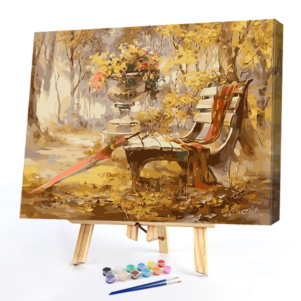

40*50CM Paint By Numbers-Park Bench, 501 Original
