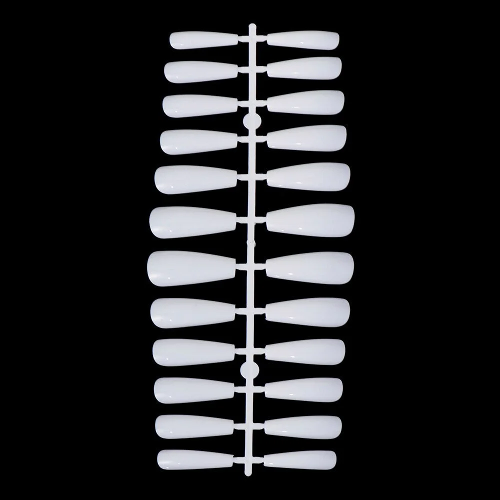 24/100pcs Shiny High-Hard Nails Long Ballerina Simple Pointed Fake Nail Extension Press on Nails Acrylic Manicure Full Nail Tips-Nail Inspo