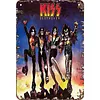 Kiss - Panneaux en &eacute;tain m&eacute;tallique(20*30cm) - Musique