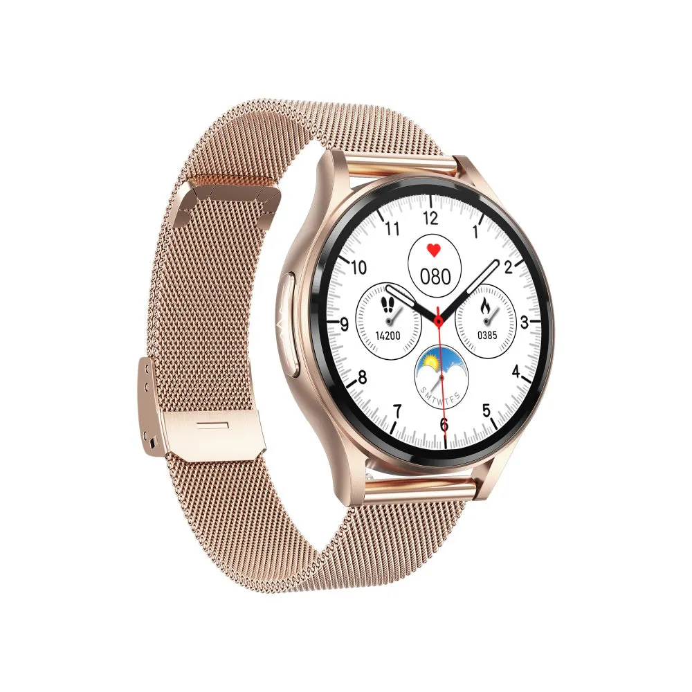 Blood Pressure Blood oxygen Monitoring Bluetooth Talk Play Music Health Waterproof Smartwatch