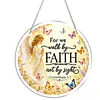 Diamond Painting Acrylic Single-Sided Drill Praying Angel Faith Sign Pendant for Home Decor