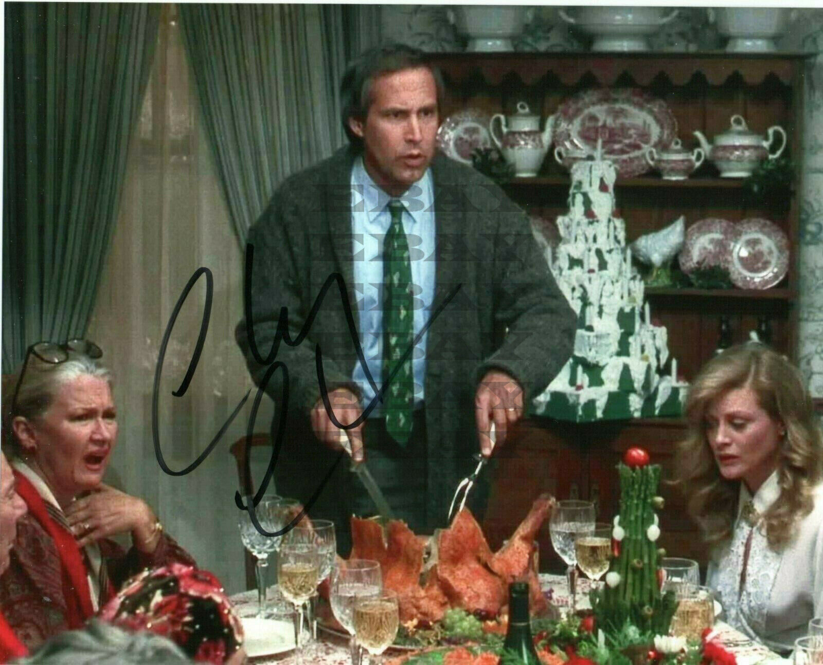 Chevy Chase Lampoons Christmas Vacation Autographed Signed 8x10 Photo Poster painting Reprint