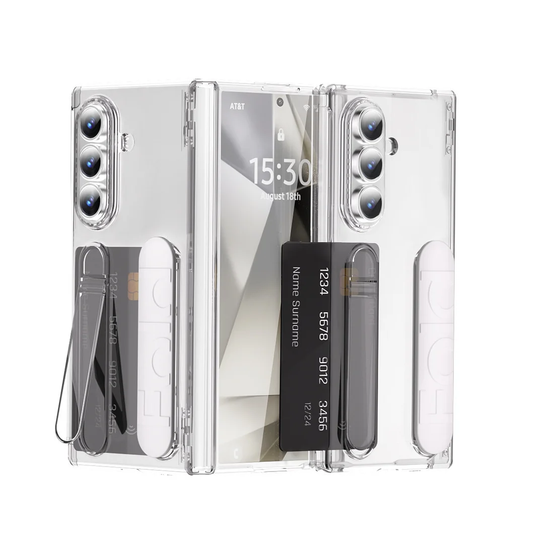 Suitable For Samsung Zfold7 Mobile Phone Case Fold6 Folding Wristband Card Hinge Shell Film Integrated Protective Case Fold5