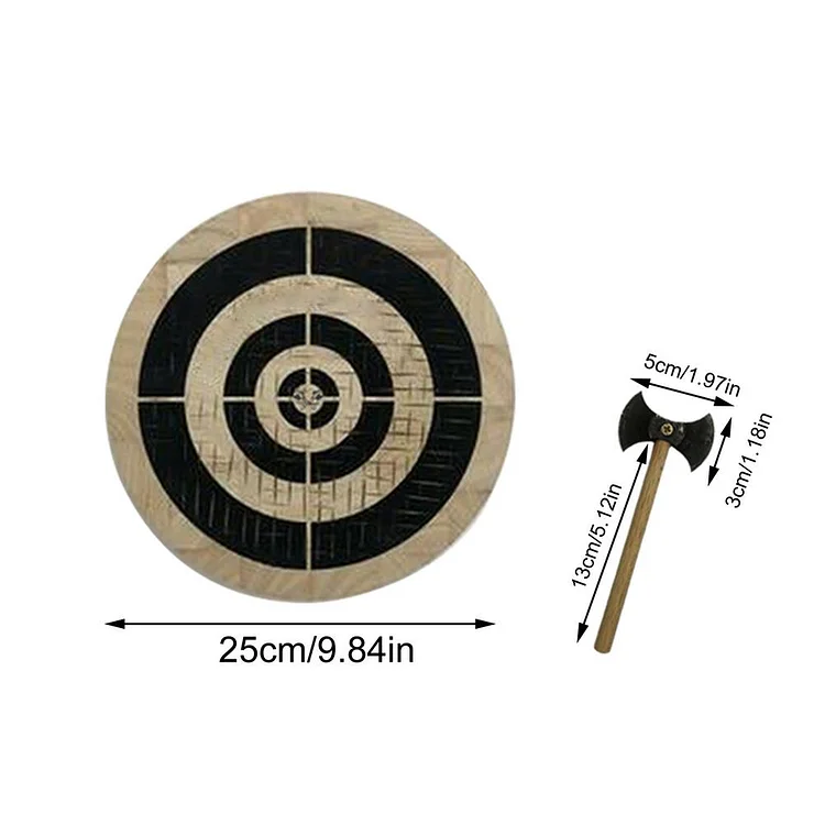 Throwing Game Wooden Dart And Axe Fri-sbe Toy Game For Family Party Game