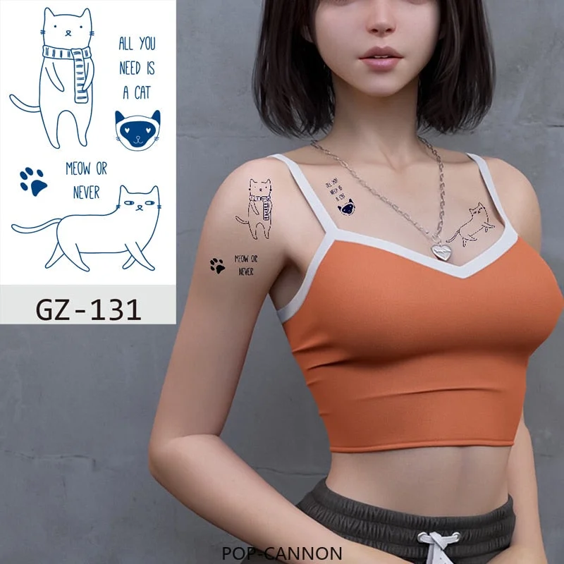 Temporary Tattoo Sticker Cute Tooth Fairy Butterfly Angel Juice Ink Lasting Waterproof Girl Chest Face Neck Realistic Fake Tatoo