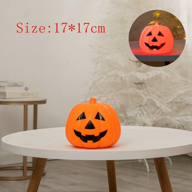 Halloween LED Pumpkin Candle Lights Festival Bar Horror Haloween Party Decor for Home Kids Toys Trick or Treat Outdoor Ornaments