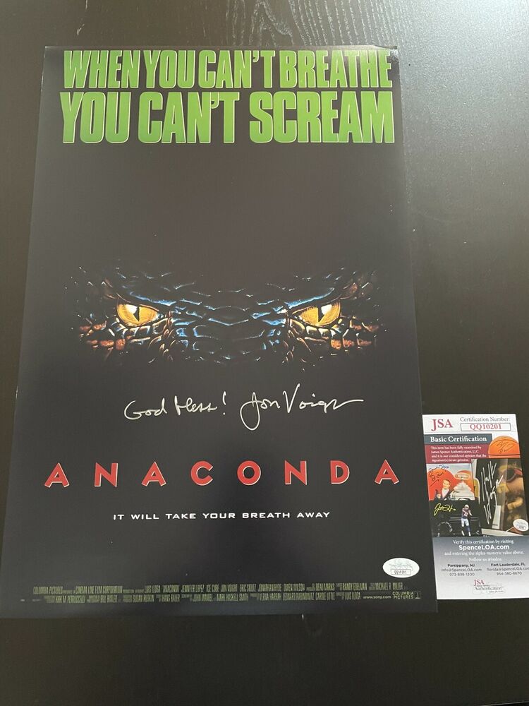 JON VOIGHT SIGNED 12X18 Photo Poster painting  AUTOGRAPHED ANACONDA