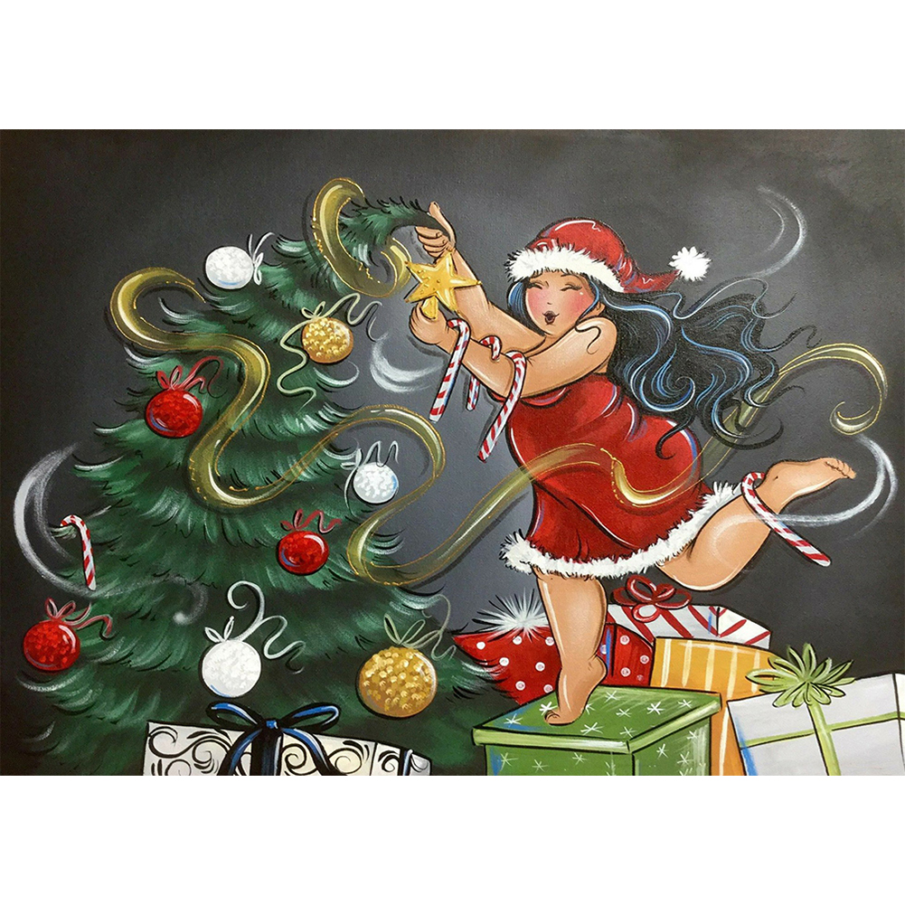 

Fat Lady - Round Drill Diamond Painting - 40*30CM, 501 Original