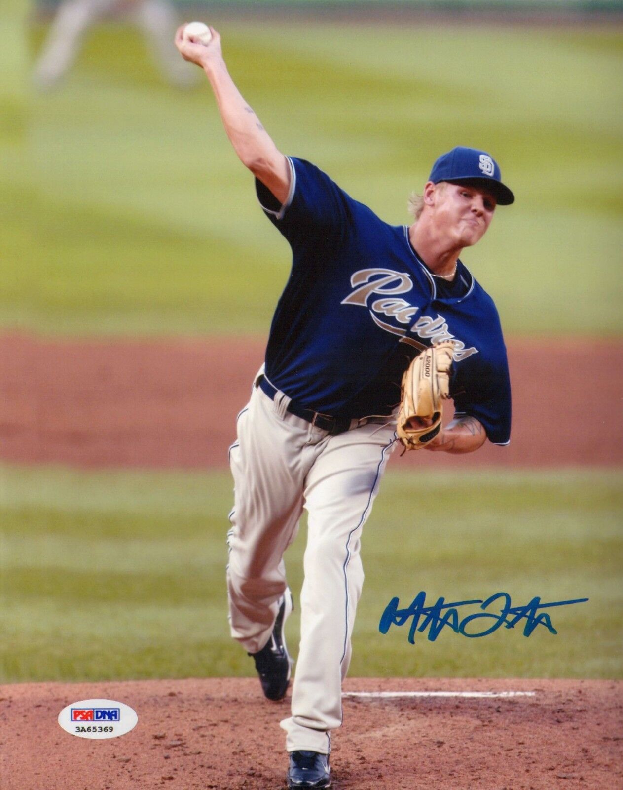 Mat Latos Signed San Diego Padres 8x10 Photo Poster painting PSA/DNA COA Picture Autograph Reds