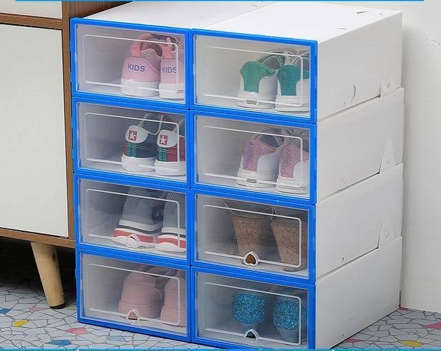 Transparent shoe box storage | shoe boxes thickened dust proof | 6pc's
