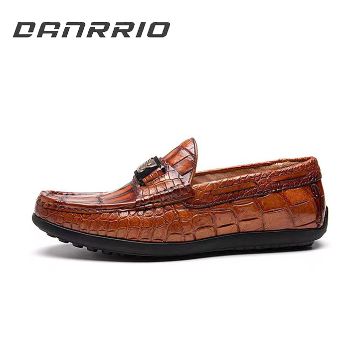 DANRRIO Crocodile Soft Sole Formal Handmade High-end Leather Shoes DANRRIO.COM DANRRIO