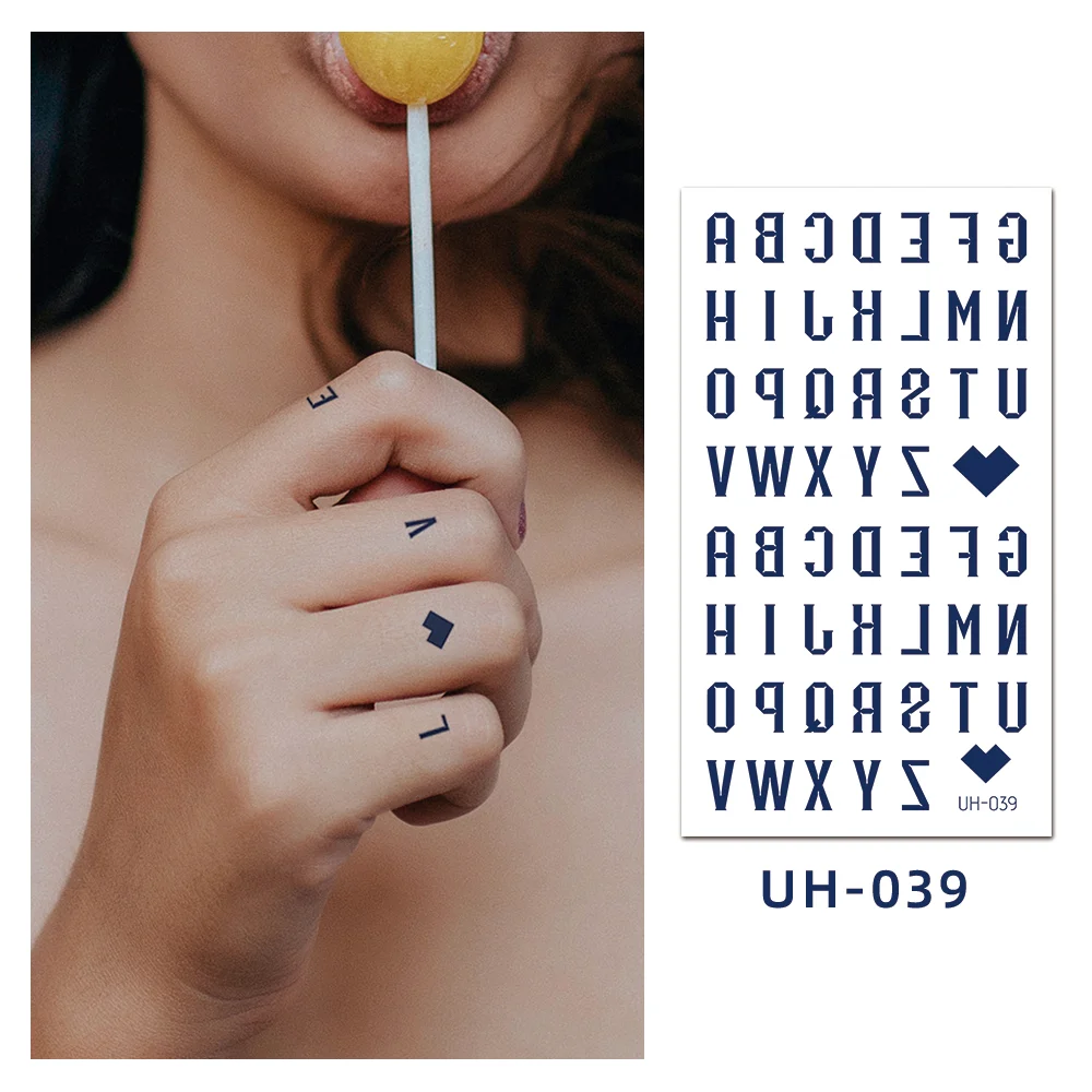 Sdrawing Stickers Semi-permanent Juice Lasting Tattoo Blue Butterfly Fake Waterproof Tattoos Temporary Women Arm Chest Body Art