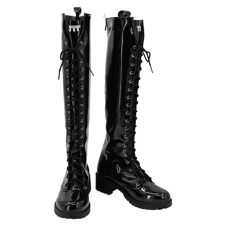 Game NIKKE: The Goddess Of Victory Noir Black Shoes Boots Cosplay Accessories Halloween Carnival Props