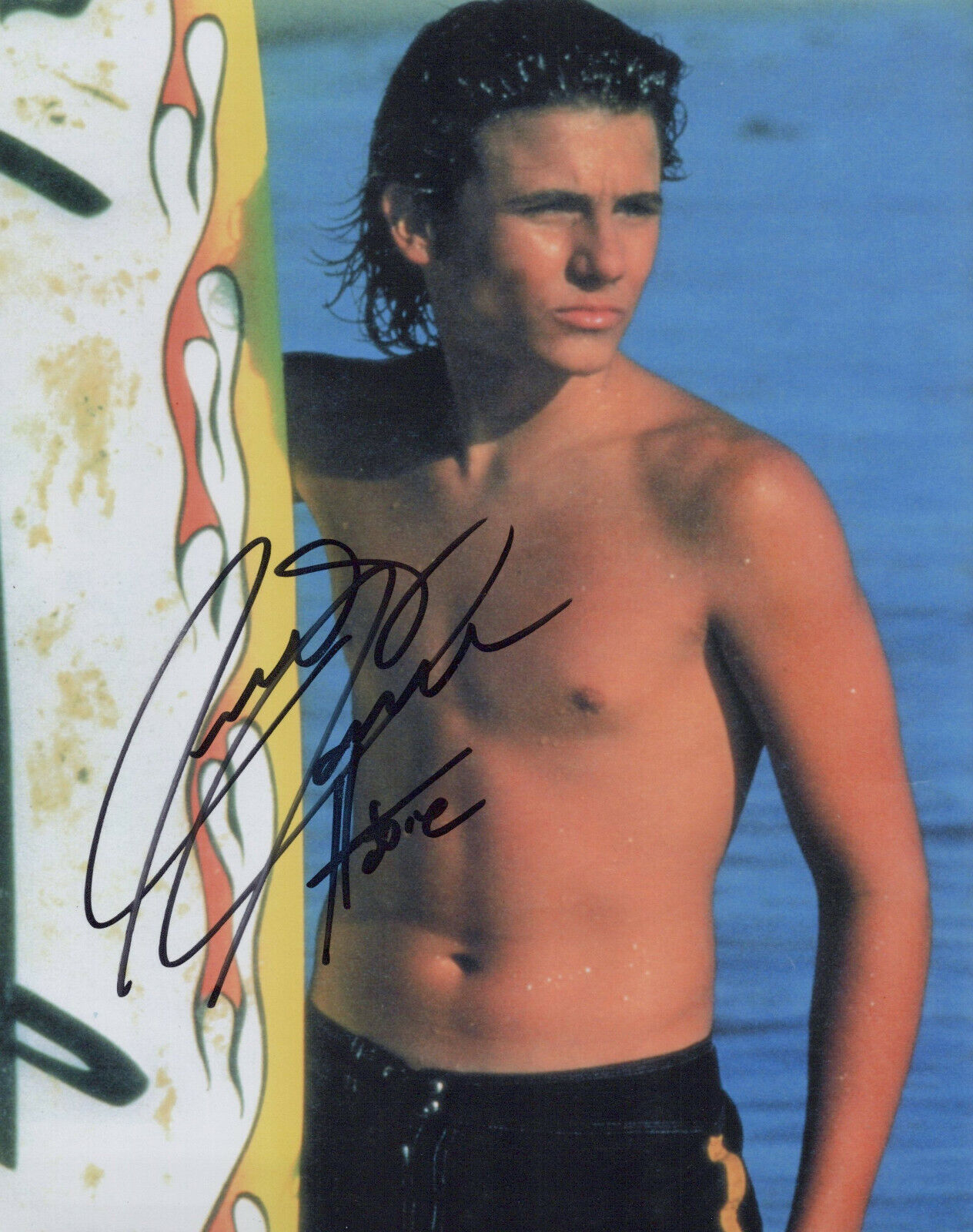 Jeremy Jackson (Baywatch) shirtless signed 8x10 Photo Poster painting In-person