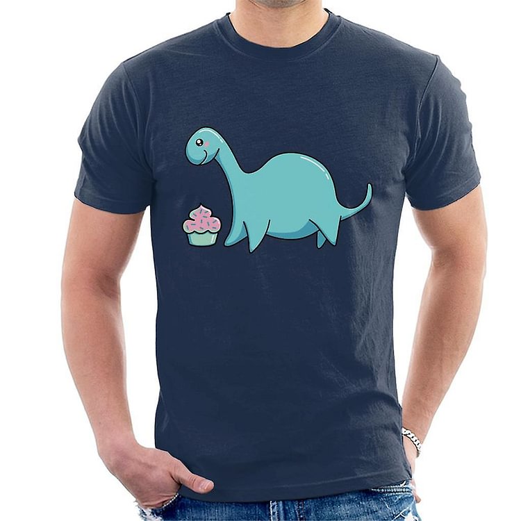 Dinosaur Happiness Cupcake Men's T-Shirt