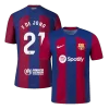 F. DE JONG #21 Barcelona Home Authentic Jersey 2023/24