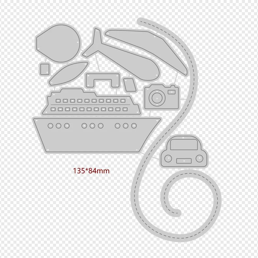 Metal Cutting Dies Slimline Essentials card Scrapbooking Stencil Cut Die For DIY Card Crafts Handmade