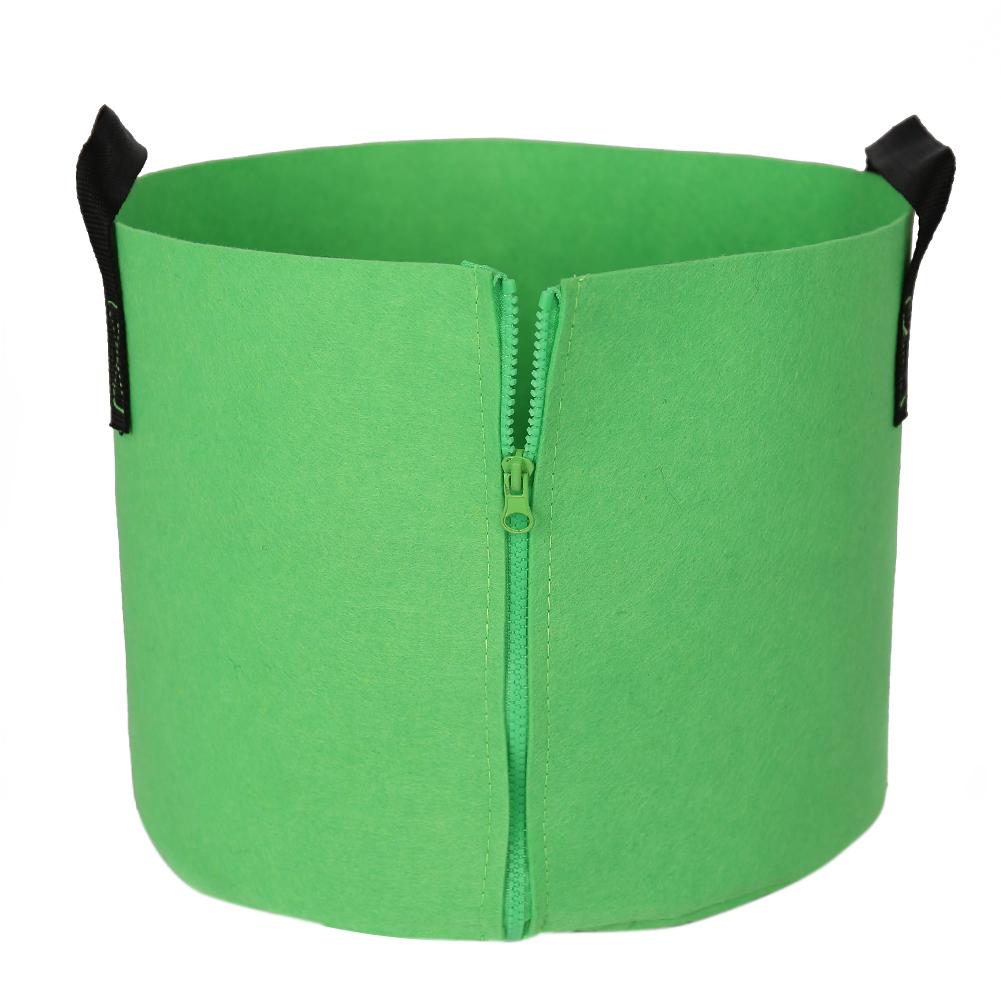 

Garden Planting Bag Zipper Seedling Flowerpot Vegetables Growth Bag (Green, 501 Original