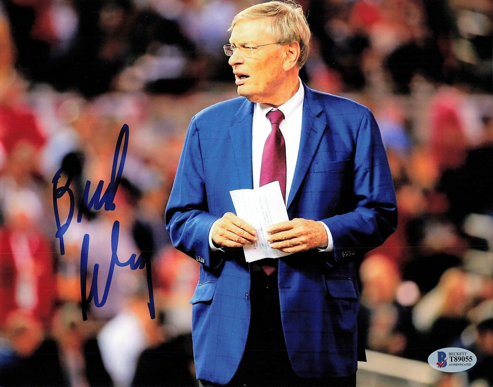 Allan Bud Selig signed 8x10 Photo Poster painting BAS Beckett Commissioner Autographed