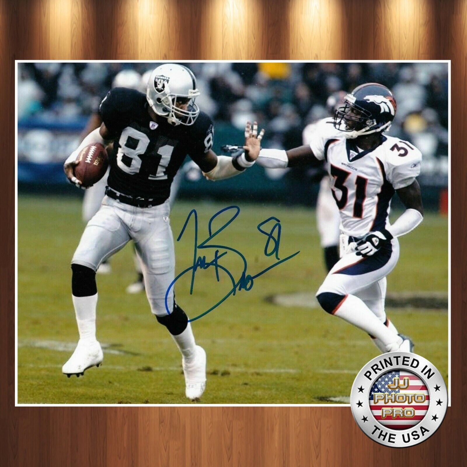 Tim Brown Autographed Signed 8x10 Photo Poster painting (HOF Raiders) REPRINT