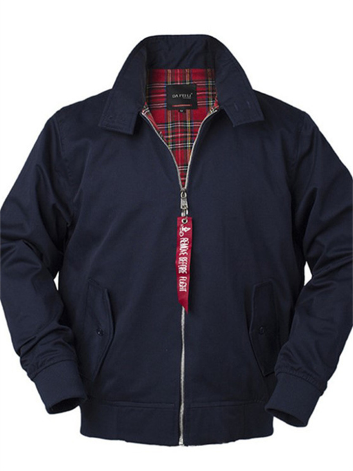 Solid Color Stand Collar Casual Men's Jacket Coat | 168DEAL