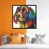 Colorful Dog-14CT Stamped Cross Stitch Kit(34x34cm)