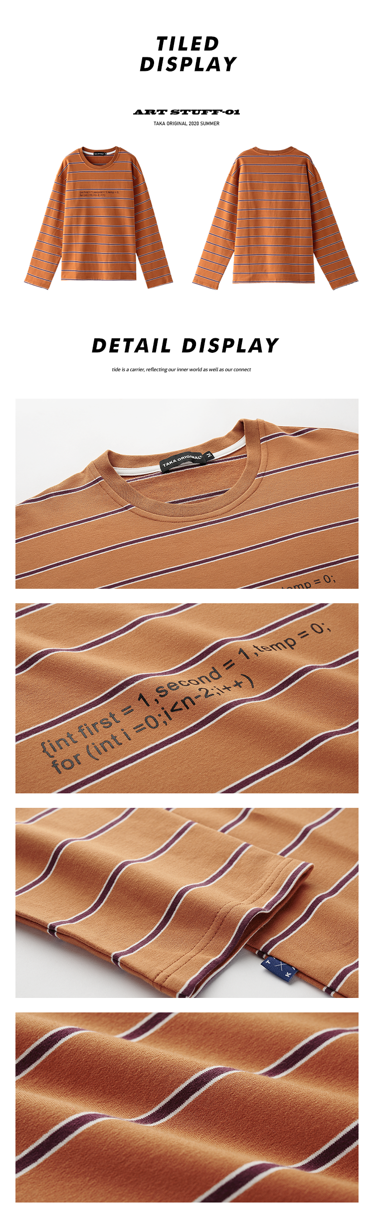 TAKA ORIGINAL STRIPE LONG SLEEVE