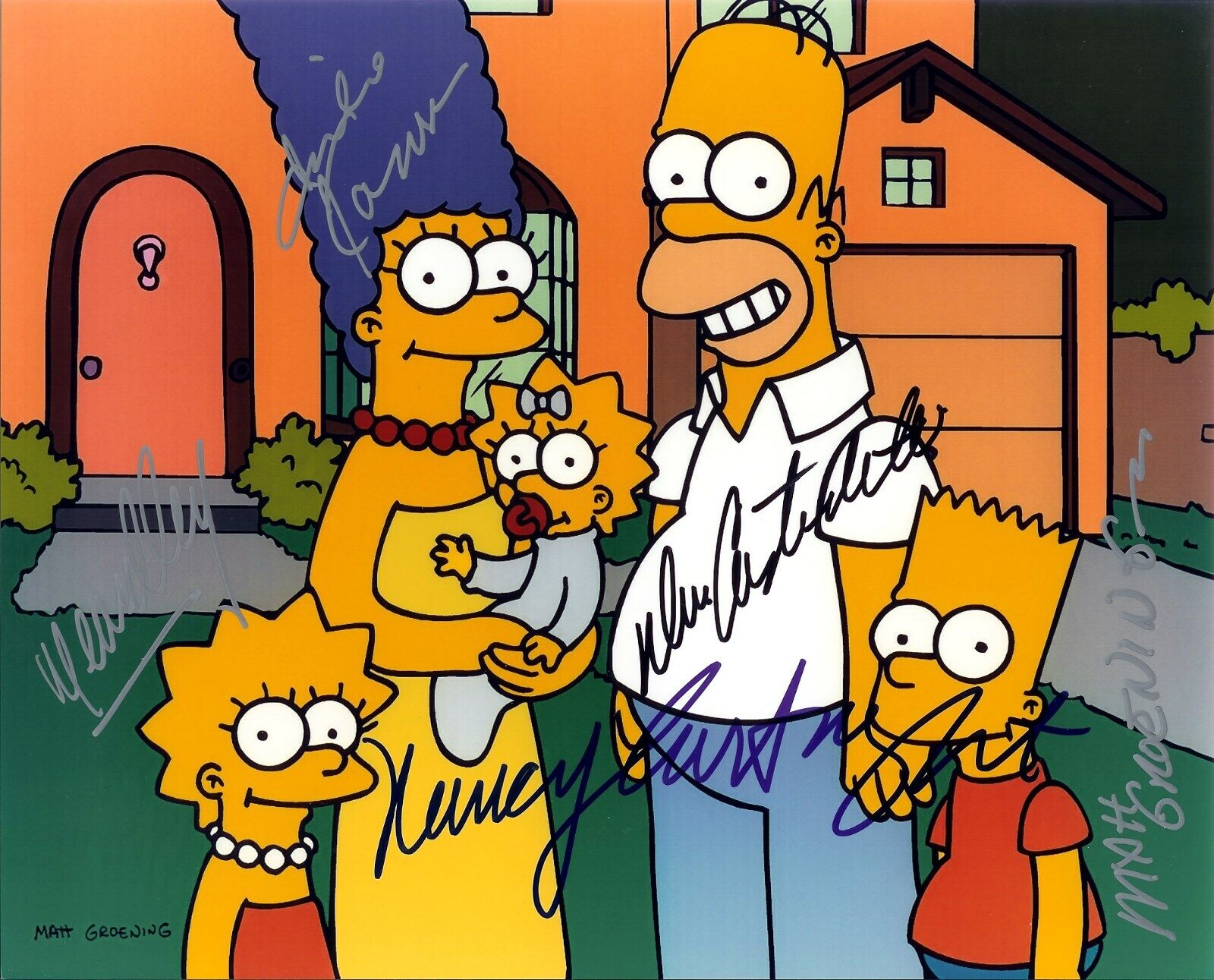 THE SIMPSONS - CAST Signed Autographed 8x10 Reprint Photo Poster painting #1 !!