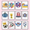 12pcs Football 5D DIY Square Drill Diamond Painting Kits for Adults Beginners Home Decor Diamonds Paintings Gem Art 5.91x7.09in