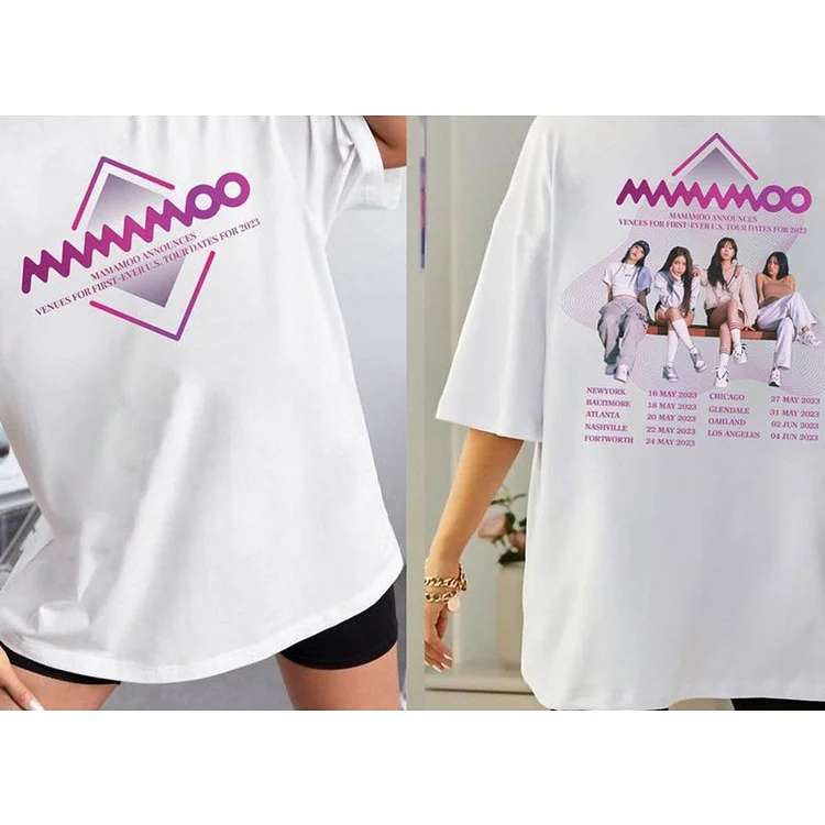 MAMAMOO World Tour MY CON in USA Printed T-shirt