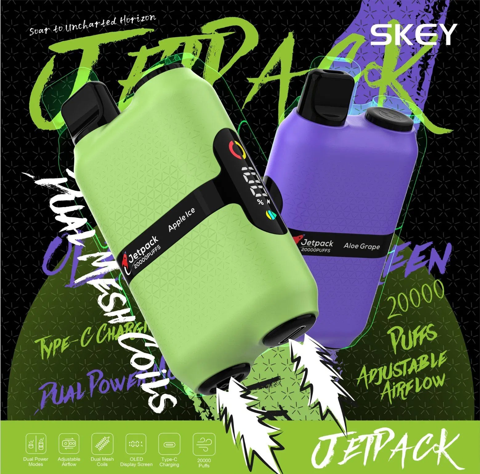 SKEY Jetpack 20000 Puffs Disposable Vape Wholesale SKEY OPVape
