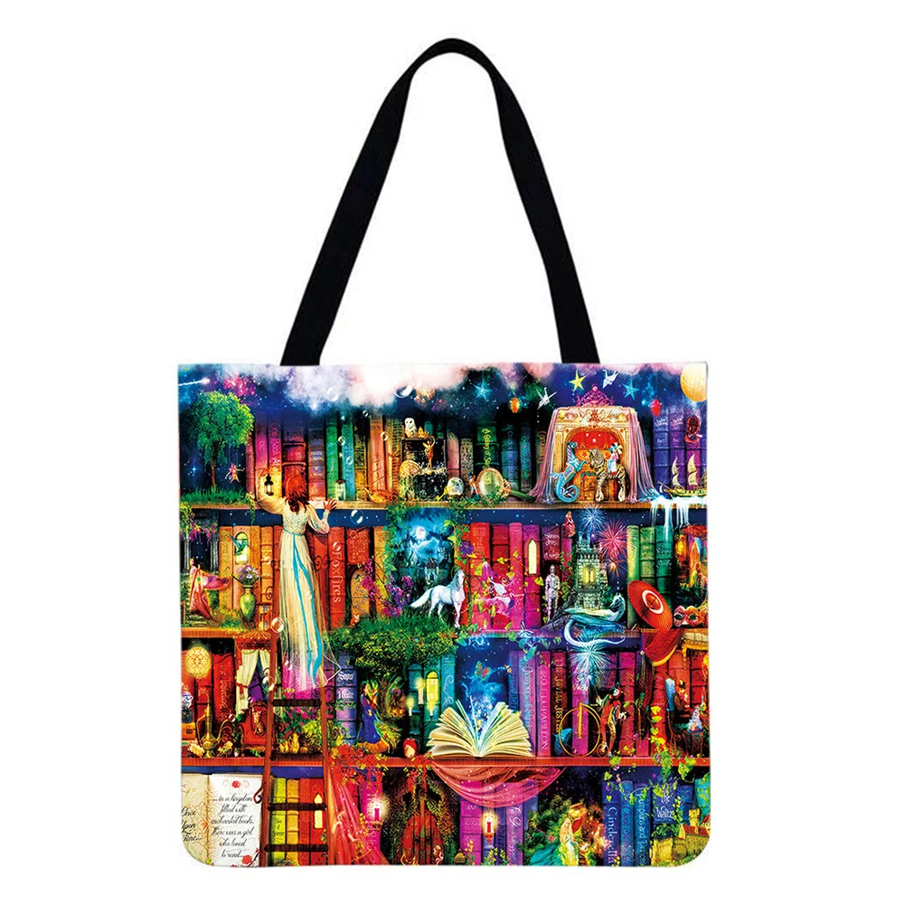 Linen Tote Bag-Book House