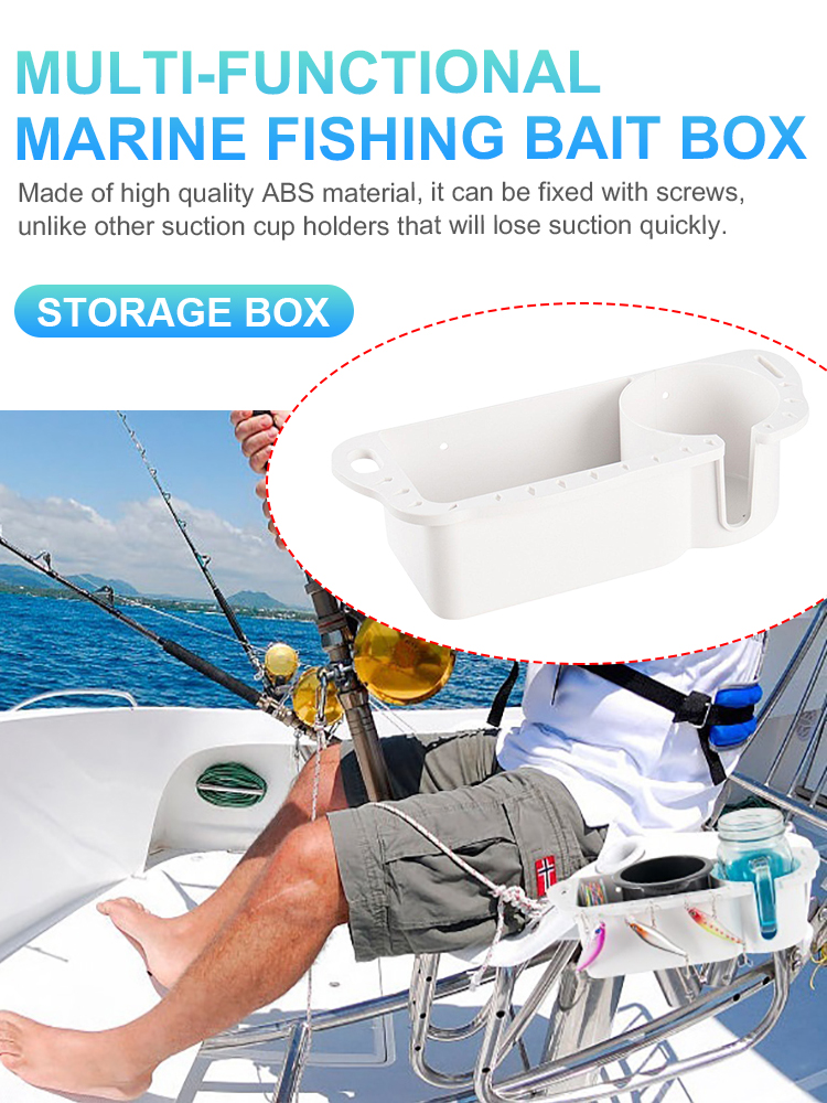 Boat Drink Box Organizer Fishing Storage Holder for B100-B300 Yacht Boat  Seats