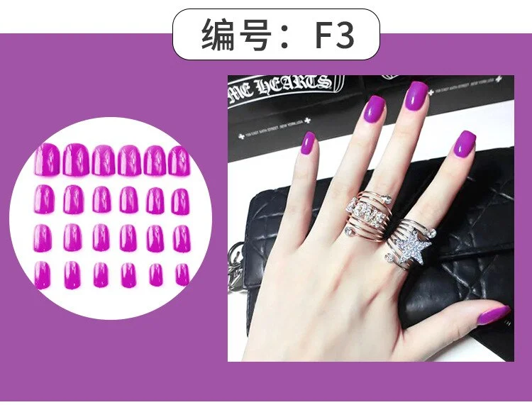 24Pcs Charming Fake False Nails Tips Wine Red Pointed Head Full Cover Nail Tips Long Style Nude Artificial Flase Nails with Glue-Nail Inspo