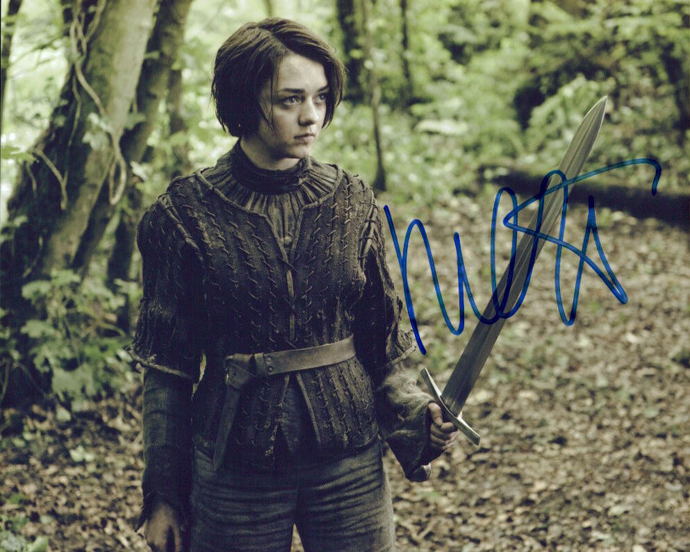 Maisie Williams (Game of Thrones) signed authentic 8x10 Photo Poster painting COA