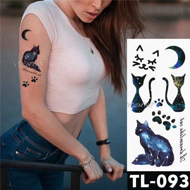 Water Transfer Dark Splash Ink Realistic Roses Temporary Tattoo Sticker Arm Leg Back Pattern Body Art Waterproof Fake Tattoo 515
