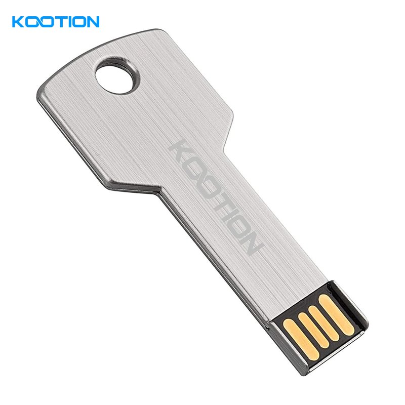 KOOTION 32GB Silver Metal Key Flash Drive