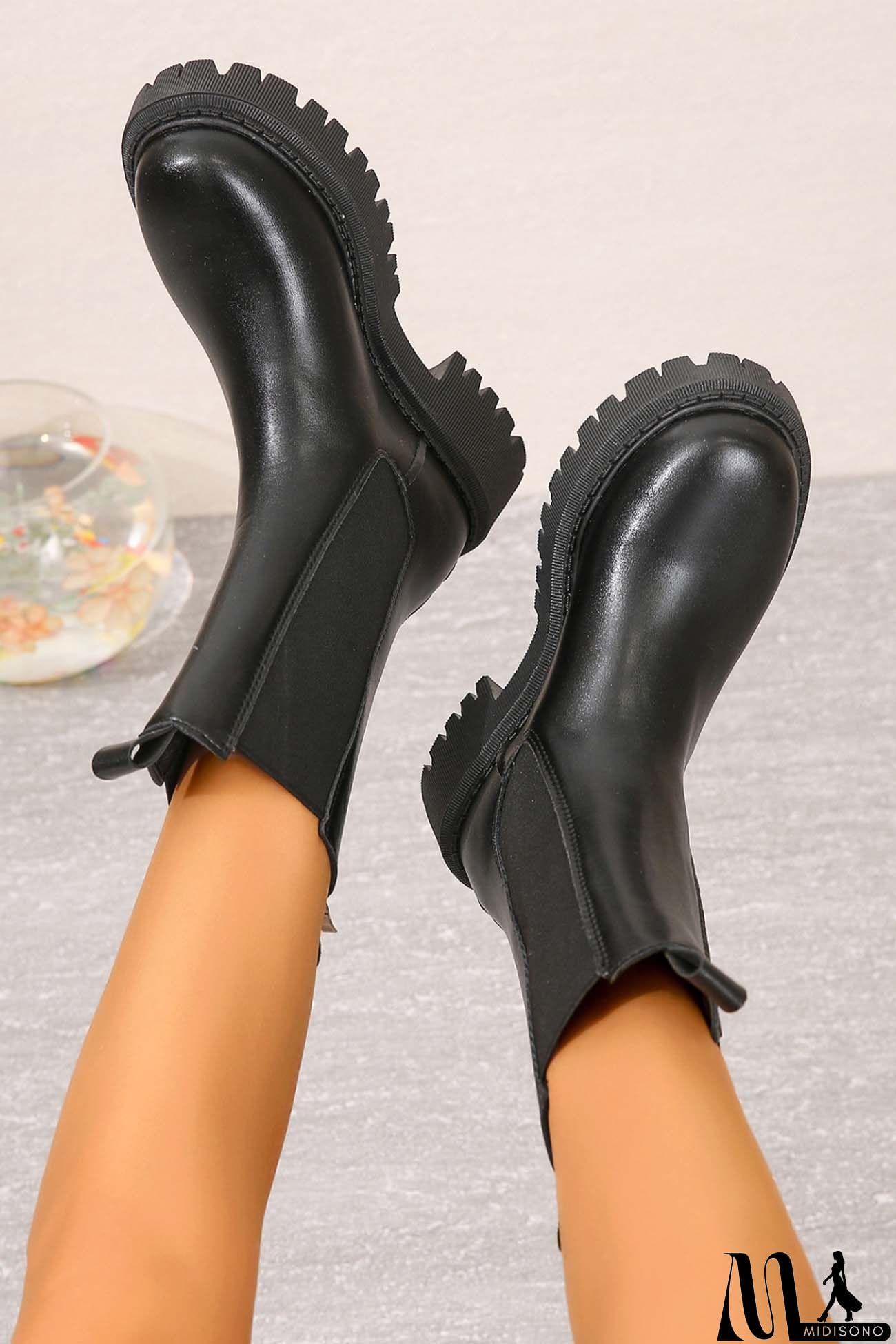 MidiSono - Chelsea Mid-Calf Platform Boots