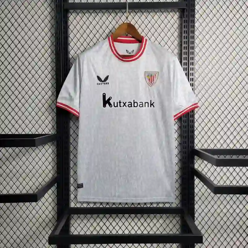 23-24 Athletic Bilbao Grey Soccer Jersey Second Away