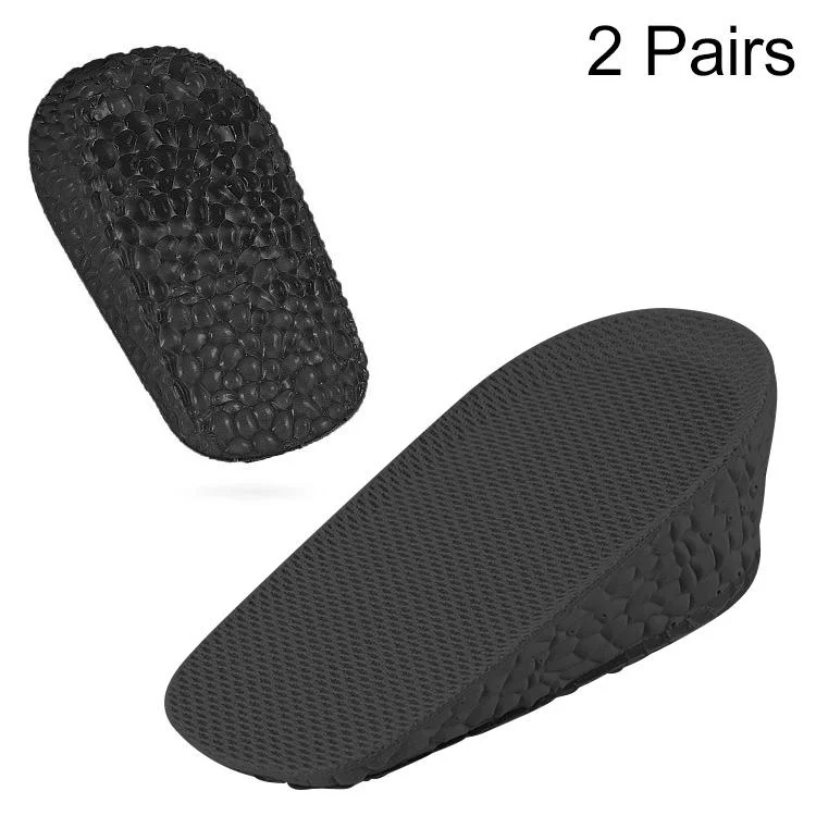 2 Pairs Self-Adhesive Inner Heightening Half Pad Sweat-Absorbent Breathable Shock-Absorbing Heel Casual Sports Insole, Size: 3.5cm