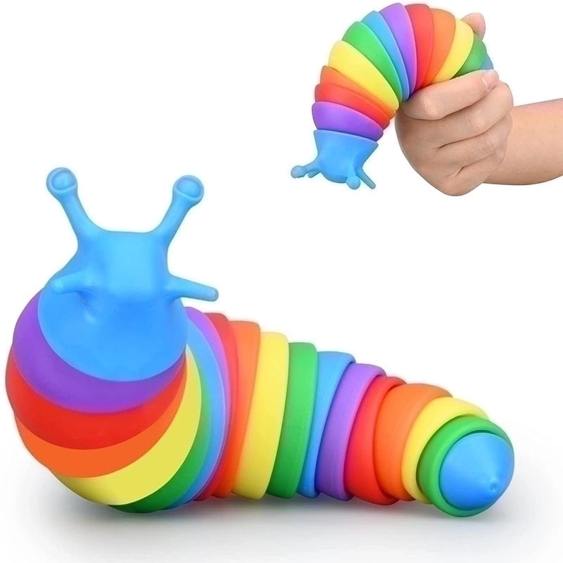 New Style Colorful Caterpillar Fun Decompression Toy Children Vent Slug Pressure Reduction Toy