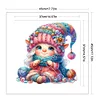 Gnome Knitting A Sweater-11CT Stamped Cross Stitch 45*45cm/17.72*17.72in