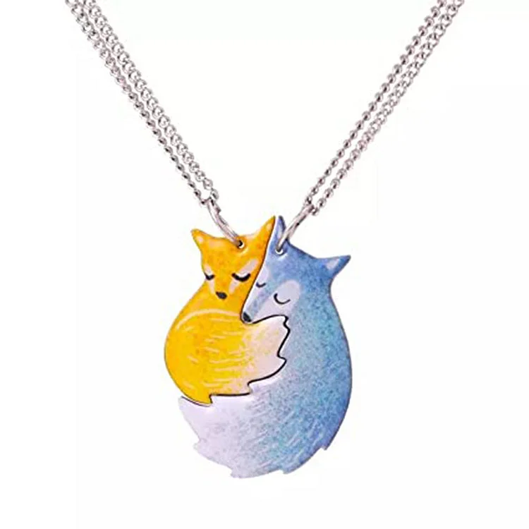 Fox embracing the Big Bad Wolf（Free Shipping）