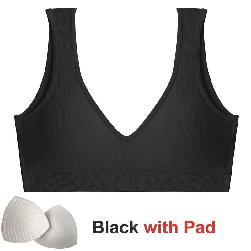 Women Crop Top Sexy Push Up Brassiere Tube Tops Seamless Bra Tank Top Bralette Lingerie for Female Underwear Backless Intimates