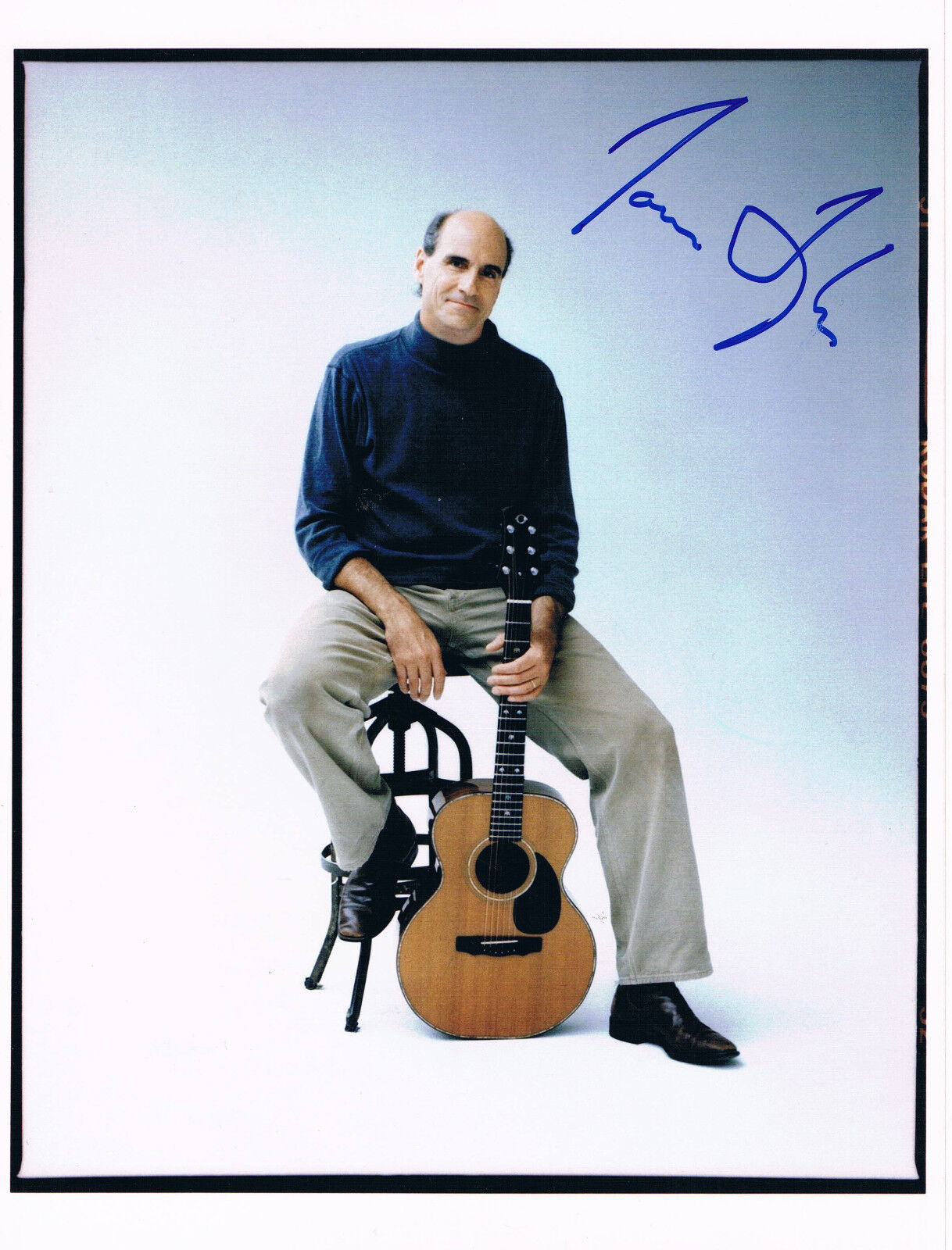 James Taylor genuine autograph 8x11