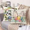 4pcs Easter Bunny Pillow Covers Decorative Couch Cushion Case 45x45cm Pillowcase