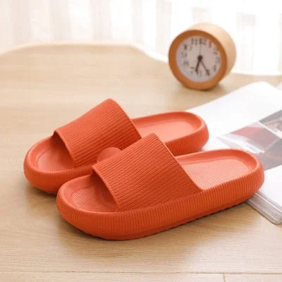 Women Thick Platform Slippers Soft EVA Anti-slip Bathroom Home Slipper 2021 Summer Female Indoor Slippers Floor Flat Shoes