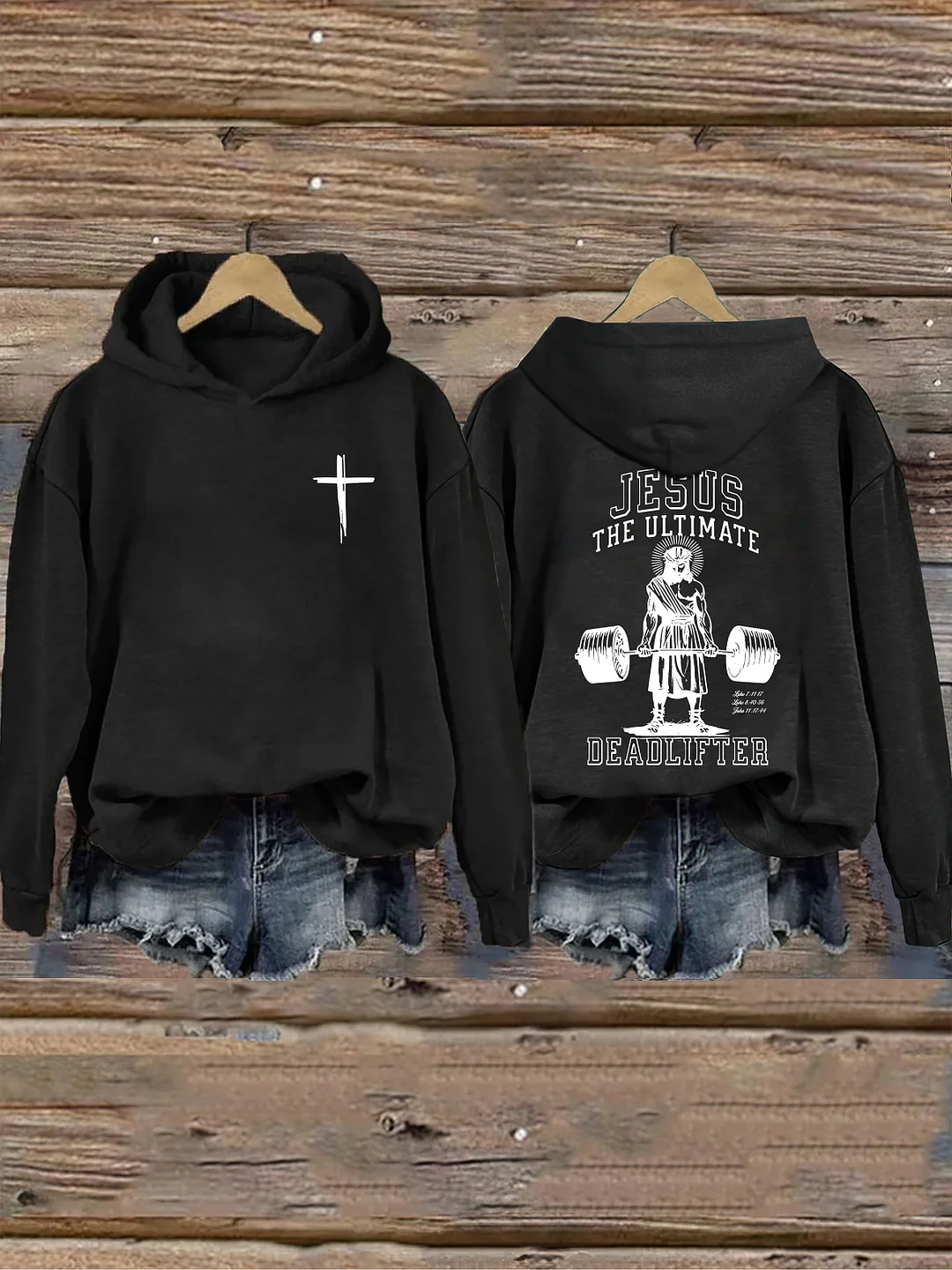 Vintage Jesus Ultimate Deadlifter Hoodie