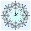 DIY Diamond Painting White Flower Wall Clock Craft Art Decor