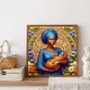 (40*40cm)Mother and Son - Full Round Drill Diamond Painting